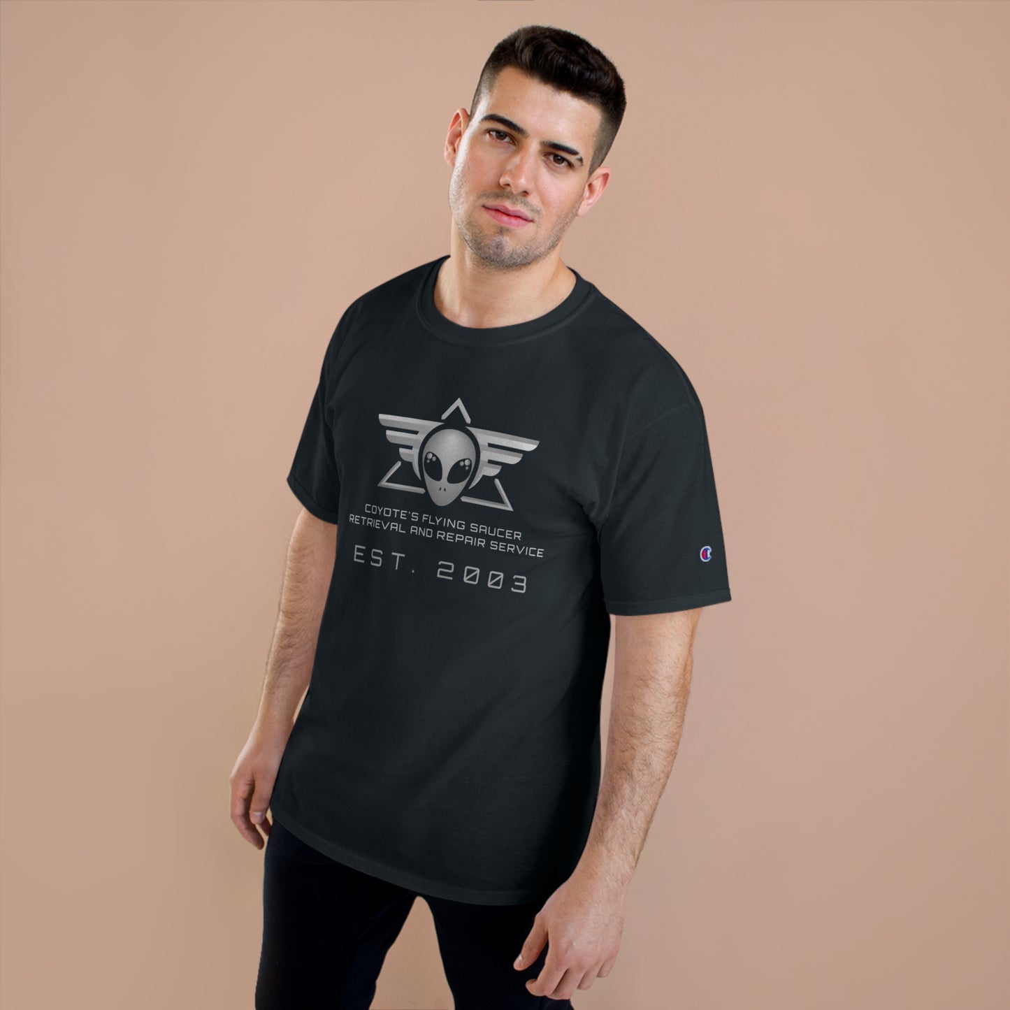 Coyote's Flying Saucers Champion T-Shirt