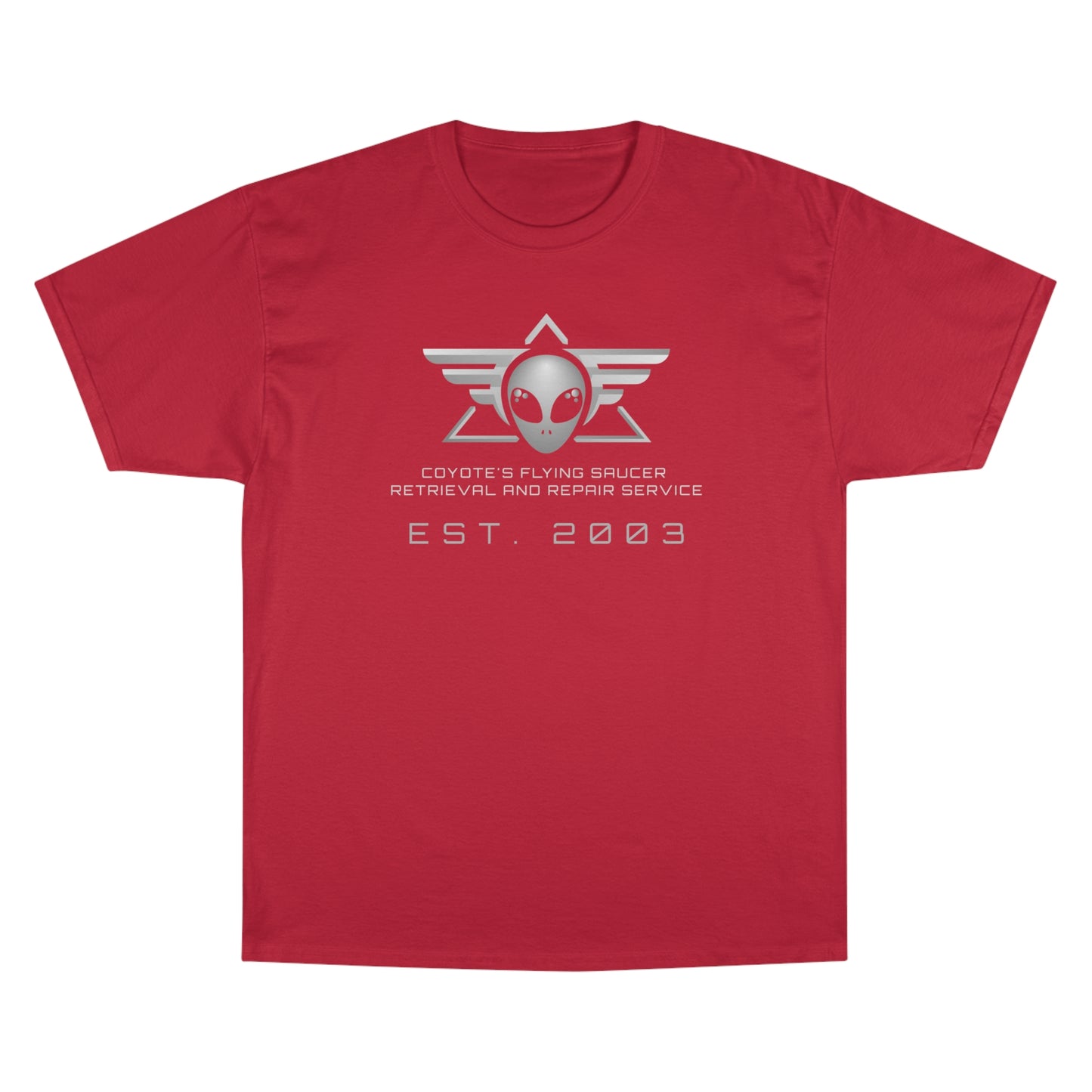 Coyote's Flying Saucers Champion T-Shirt