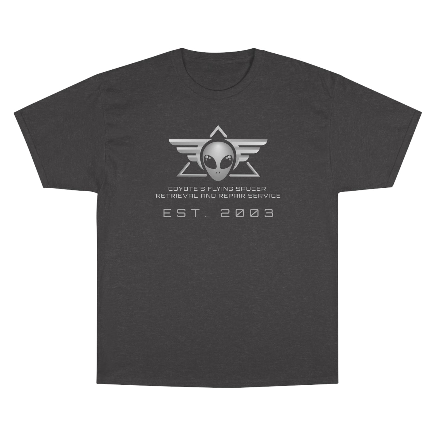 Coyote's Flying Saucers Champion T-Shirt